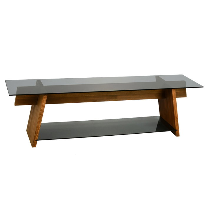 Hanah Home Soporte de TV en Nogal y Negro
